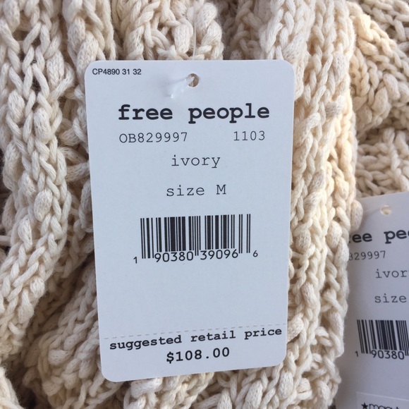 New Free People Beach Comber V-Neck Sweater - Picture 3 of 7